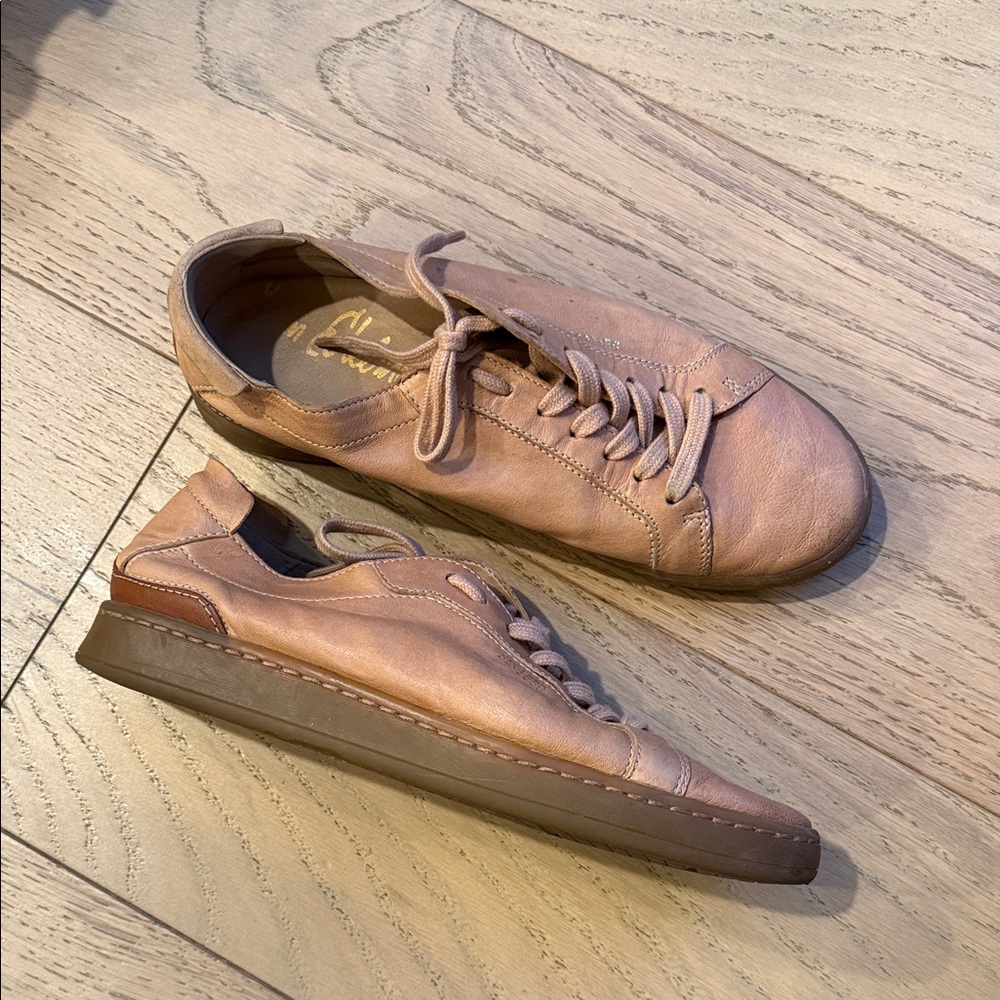 Sam Edelman Tan Leather Athletic Shoes sneakers 7.5